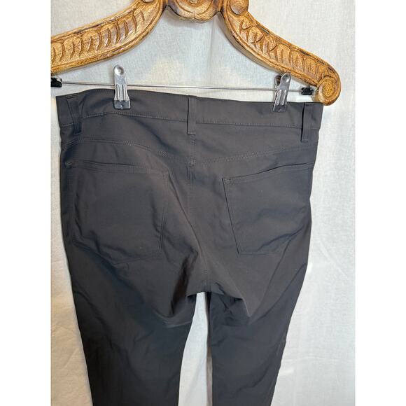 Theory Mens Raffi Pants Black Trouser Technical Twill Slim Straight Leg 30 - Picture 6 of 7